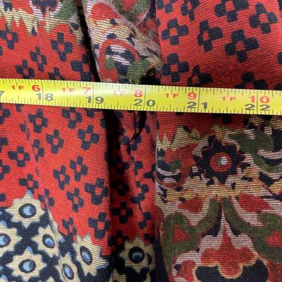 Uncle Frank Womens Bell Sleeve Dress Sz XL Mock Neck Shift Style Fall pattern - Picture 7 of 9